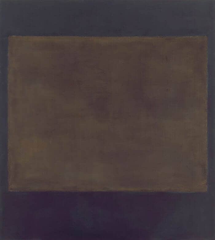Plum and Dark Brown (1964) by Mark Rothko