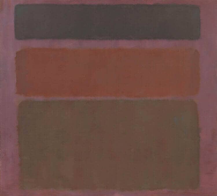 Red, Brown, and Black, (1958) by Mark Rothko