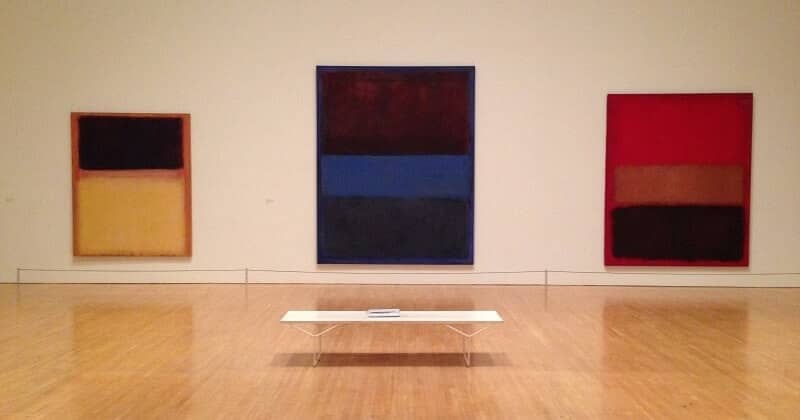 Photo of Rust and Blue by Mark Rothko