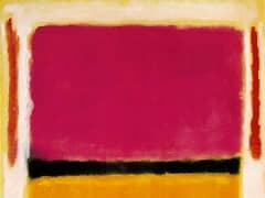 Violet Black Orange Yellow on White and Red by Mark Rothko
