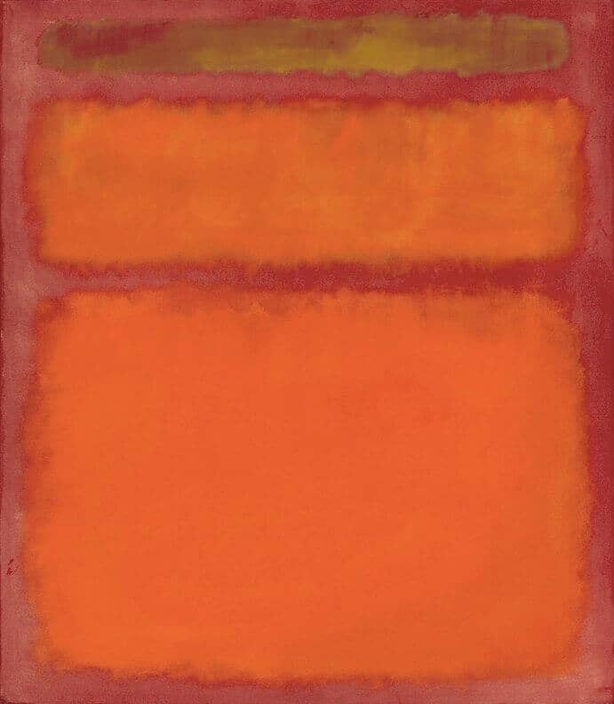 Orange, Red, Yellow, (1961) by Mark Rothko