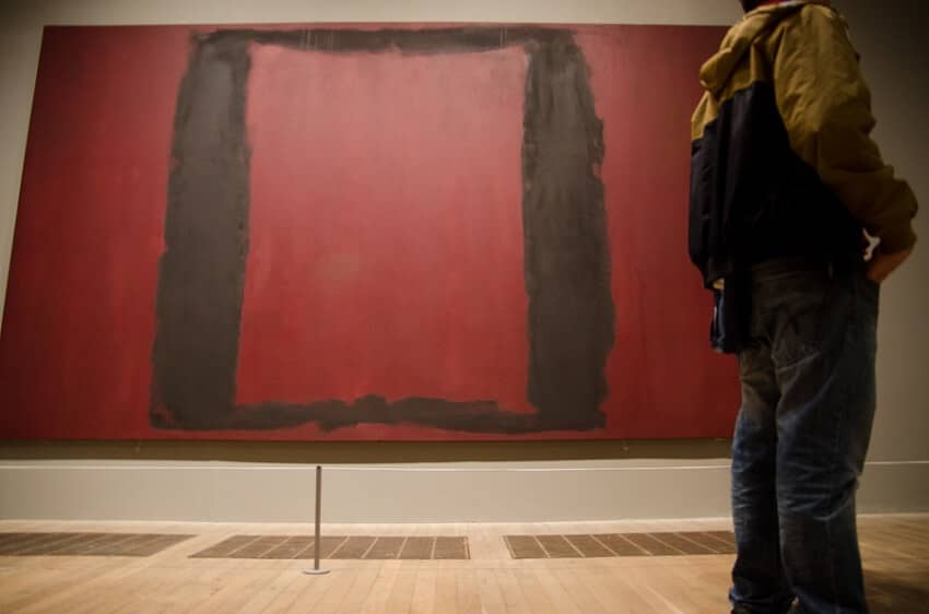 Photo of Seagram Mural Sketch by Mark Rothko}