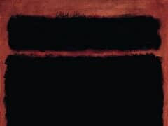 Black in Deep Red by Mark Rothko