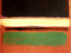 Magenta, Black, Green on Orange by Mark Rothko