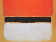 Red Black White on Yellow by Mark Rothko